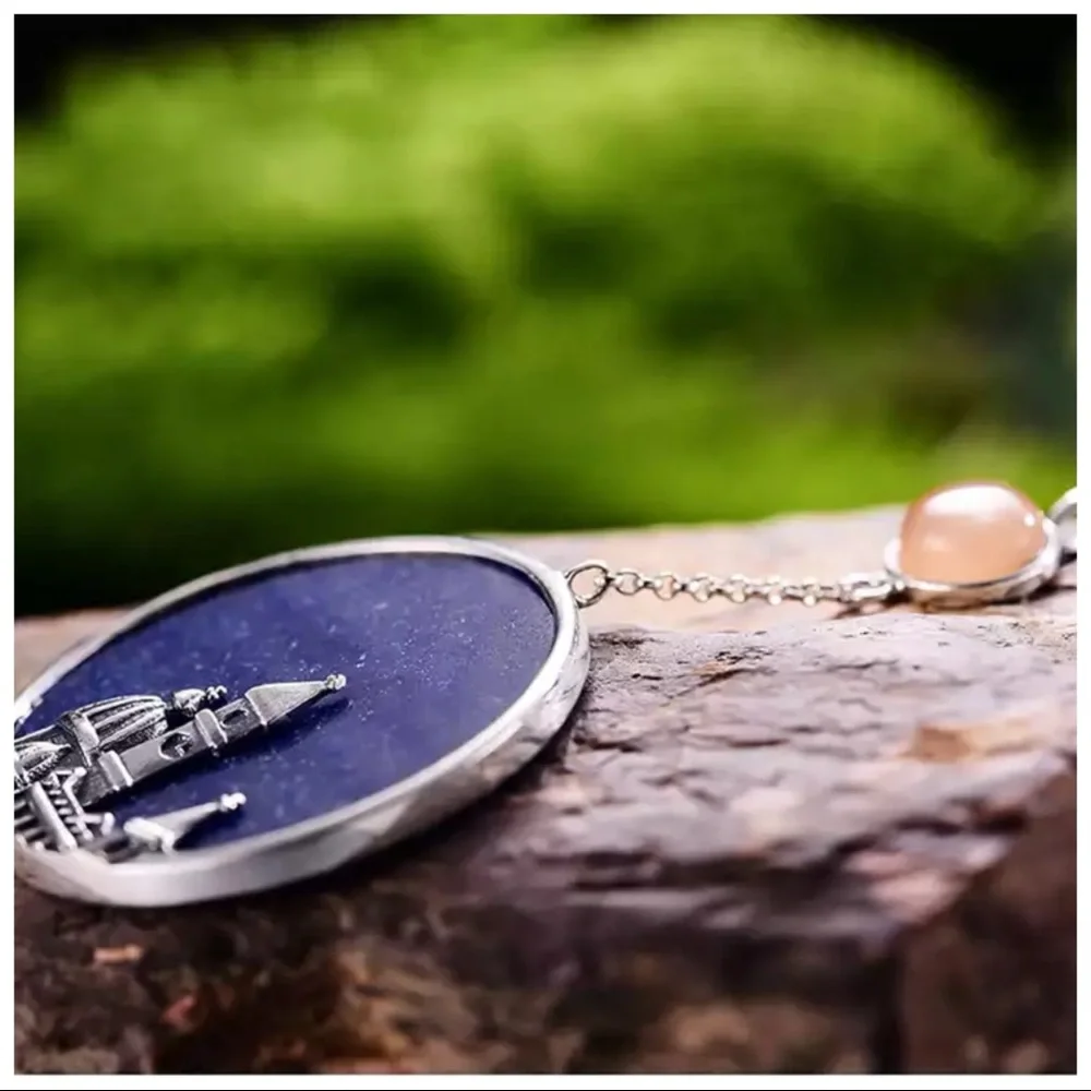 Artisan Handmade Aventurine 925 Silver The Zuwena Cathedral Necklace - Picture 3 of 7